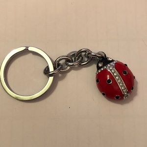 2 for $15🌙NWOT lady bug keychain w crystals